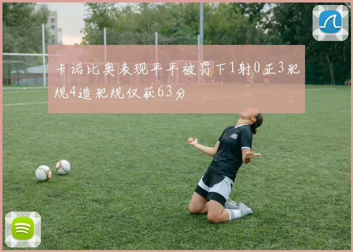 卡诺比奥表现平平被罚下1射0正3犯规4造犯规仅获63分